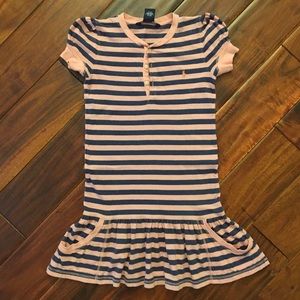 Ralph Lauren Pink and Blue Striped Dress